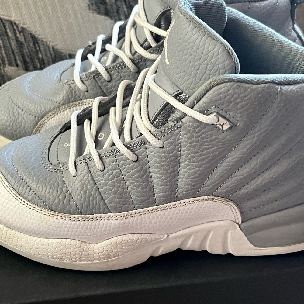 Jordan 12 Retro Stealth White Cool Grey Sneakers